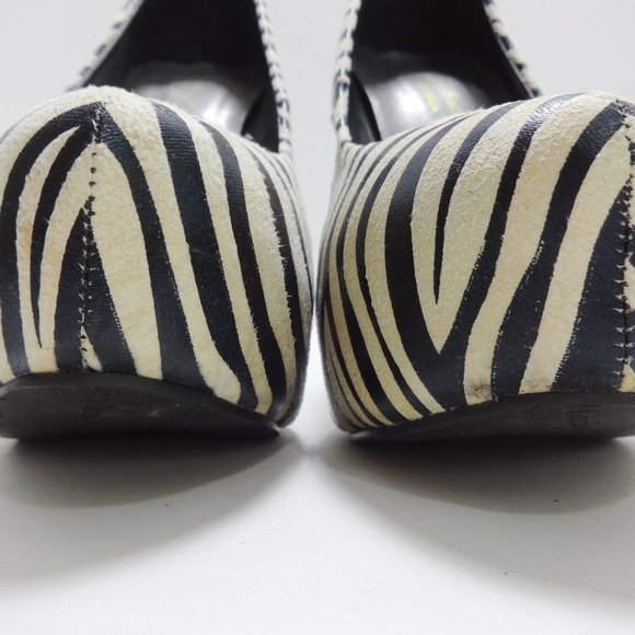 ANDRES MACHADO Zebra Pattern High Heels - Picture 14 of 14